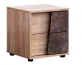 Тумба правая Санремо ТМ-004 Дуб сонома светлый Ателье темное_1