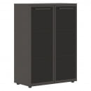 Шкаф со стеклянными дверьми в металлической раме EDIS EMCS 85.7 Мокко Мокко_27