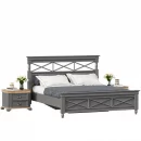 Кровать двуспальная 1600 Амели с тумбами Оникс серый_2