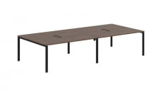 Бенч-система 4-местная EDIS EUWST 3516 Дуб Денвер темный Черный_56