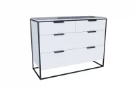 Комод 1190 Норд ЛД.677.010.000 Белый/Статуарио_0