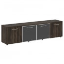 Тумба модульная Ялта LT.TS-4.5 black Дуб Мали/Стекло Black 2188*450*580_7