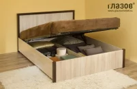 Кровать с подъемным механизмом (1800) BAUHAUS 1.2 Дуб Сонома/Орех шоколадный(спальня)_1