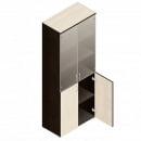 Шкаф для документов с тонированным стеклом Р.Ш-2СТ дуб молочный_23