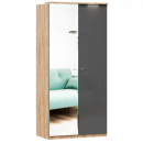 Шкаф двухстворчатый с зеркалом Фиджи ЛД 659.234.000 Дуб Золотой Антрацит_16