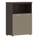 Шкаф с глухими малыми дверьми и топом Torr LUX TLMC 85.3 Венге Магия Капучино_24