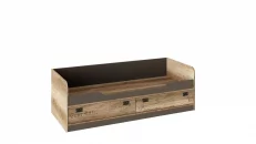 Кровать Пилигрим ТД-276.12.01 Дуб каньон светлый/Серый_2