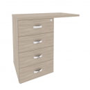 Тумба приставная (универсальная л/пр) ONIX O.TPU-4 Дуб Аттик_15