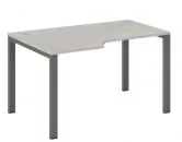 Стол эргономичный левый на металлоопорах New Line NLN36322424 Дуб шамони светлый_19