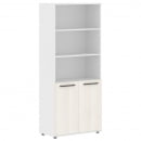 Шкаф с одним комплектом глухих малых дверей EDIS EHCS 85.5 Дуб Денвер темный Черный Белый_11