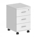 Тумба мобильная с тремя ящиками Sigma SG.611.WH.WH.M Белый_20