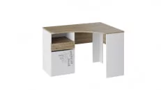 Стол угловой с ящиками Оксфорд ТД-139.15.03 Ривьера Белый с рисунком_0