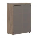 Шкаф со стеклянными дверьми MORRIS TREND MMC 85.2 Антрацит Кария Пальмира_13