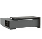 Стол письменный на опорной креденции DALI DLI37210112 Эбен Антрацит_1