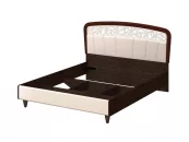 Кровать 160*200 Катрин 92.01 Дуб венге Белый песок Санчо крем_2