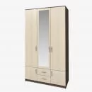 Шкаф Ронда ШК-3 трехдверный Венге/Дуб беленый_0