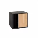 Антресоль Неаполь ЛД 134.060.000 Черный Дуб Золотой_0