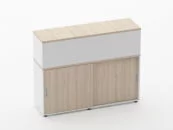 Тумба комбинированная высокая для рабочего модуля Deka 9.04.145 Туя/Белый_13