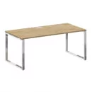 Стол руководителя прямой без тумбы SHIFT SK.SR-180 Тиквуд Светлый/Белый Брилиант_0