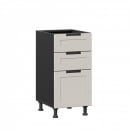 Тумба кухонная 400 с 3 ящиками ЛЮКС (4) Джамис ЛД 296.880.000.120 Белый Кашмир_13