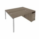 Рабочая станция с опорной тумбой Metal System Б.РС-СТП-2.3 Вяз/Серый_16