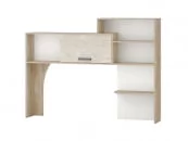 Надстройка Эверест 500.25 Дуб Кронберг/Белый шпон/Плаза Стоун_3