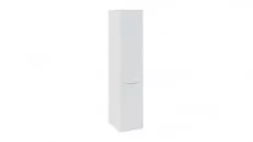 Шкаф для белья со стеклянной дверью Глосс СМ-319.07.111 Белый глянец/Стекло_0