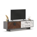 Тумба ТВ 1800 Вилена ЛД 138.140.000 Оникс Серый/Орех/Монте белый_1