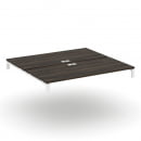 Двойной стол надставка на две опорные тумбы CONCEPT CN.DSN-008 Дуб Мали Белый_17