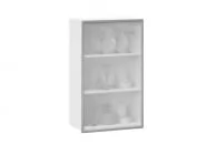 Шкаф кухонный 600 высокий со стеклом (левый) Шервуд ЛД 281.451.000.126 Белый_23
