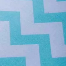 Зигзаг бирюза на белом