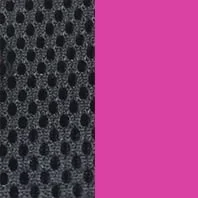 Черная сетка/Розовый кожзам