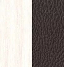Дуб молочный/Темная экокожа