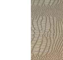 Белый/Капучино крокодил