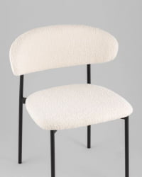 Стул Севйн букле молочный / Sevyn