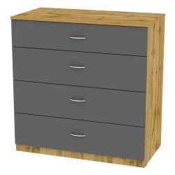 Комод K-93x90x45-1-PO(ДВ-Графит)