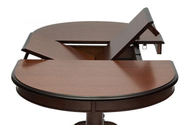 Раздвижной овальный стол Eva (EV-T4EX) дерево гевея/мдф, 120+39х80х75см, Tobacco