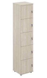 Локер 5 ячеек Сигма СГ.818.ОЛ.ОЛ Дуб светлый / Sigma SG.818.OL.OL