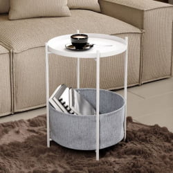 Придиванный столик Берген Белый