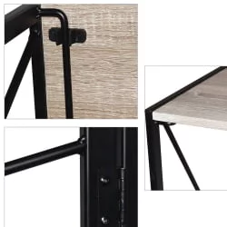 Стол на металлокаркасе BRABIX LOFT CD-002 Дуб антик