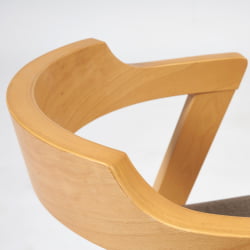 Стул мягкое сидение VERSA (Верса) каркас бук, сиденье ткань, 54,5*56*74см, Натуральный + Коричневый