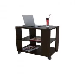 Придиванный столик BeautyStyle 5 Венге/стекло черное