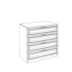 Комод Остин Модуль №6 Ясень шимо светлый/белый