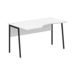 Стол эргономичный левый ИМАГО Плус СА-2П(Л) Белый Антрацит / IMAGO Plus СА-2P(Л)