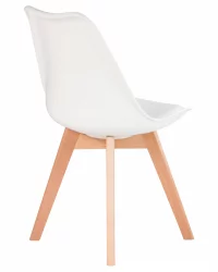 Стул обеденный ДОБРИН ДЖЕРРЙ СОФТ Белый В-02 / DOBRIN JERRY SOFT W-02