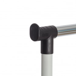 Вешалка JET металл, пластик, 86*44*166 см, черный/светло-серый/хром