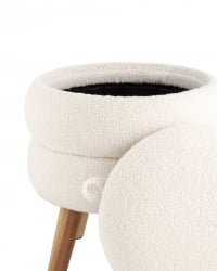 Пуф с ящиком Винни S Тедди белый