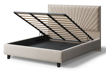 Кровать Леона, 2000 x 1200 мм, бежевый