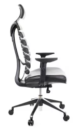 Эргономичное кресло Ergo Black экокожа Черный