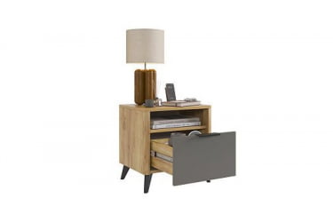 Тумба детская Адам MSA-01 дуб крафт золотой/графит